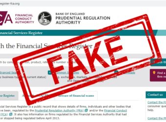fake FCA company register website