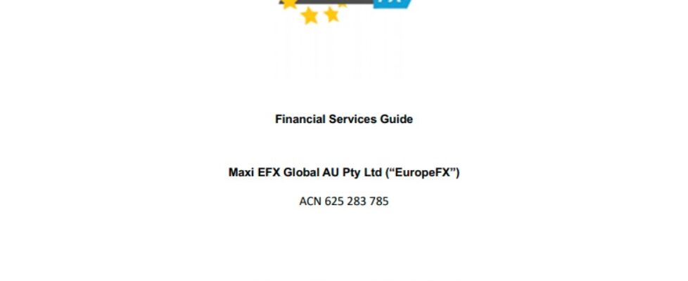 EuropeFX Maxi EFX Global USGFX rep
