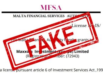 Maxxion fake MFSA license