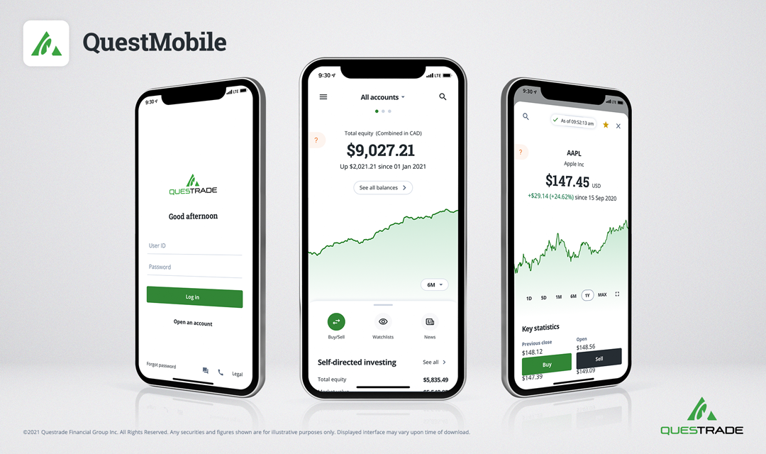 Questrade 推出 QuestMobile 应用程序