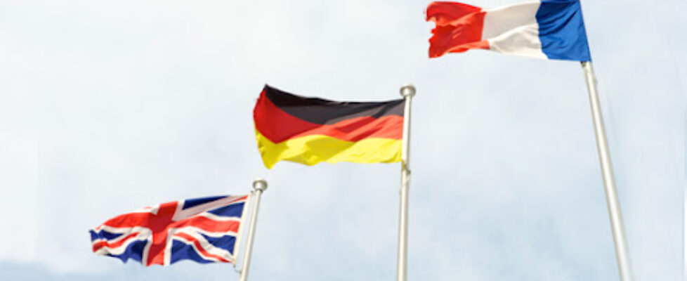 UK France Germany flags