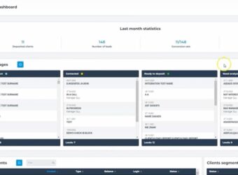 Match-Trade leads view dashboard