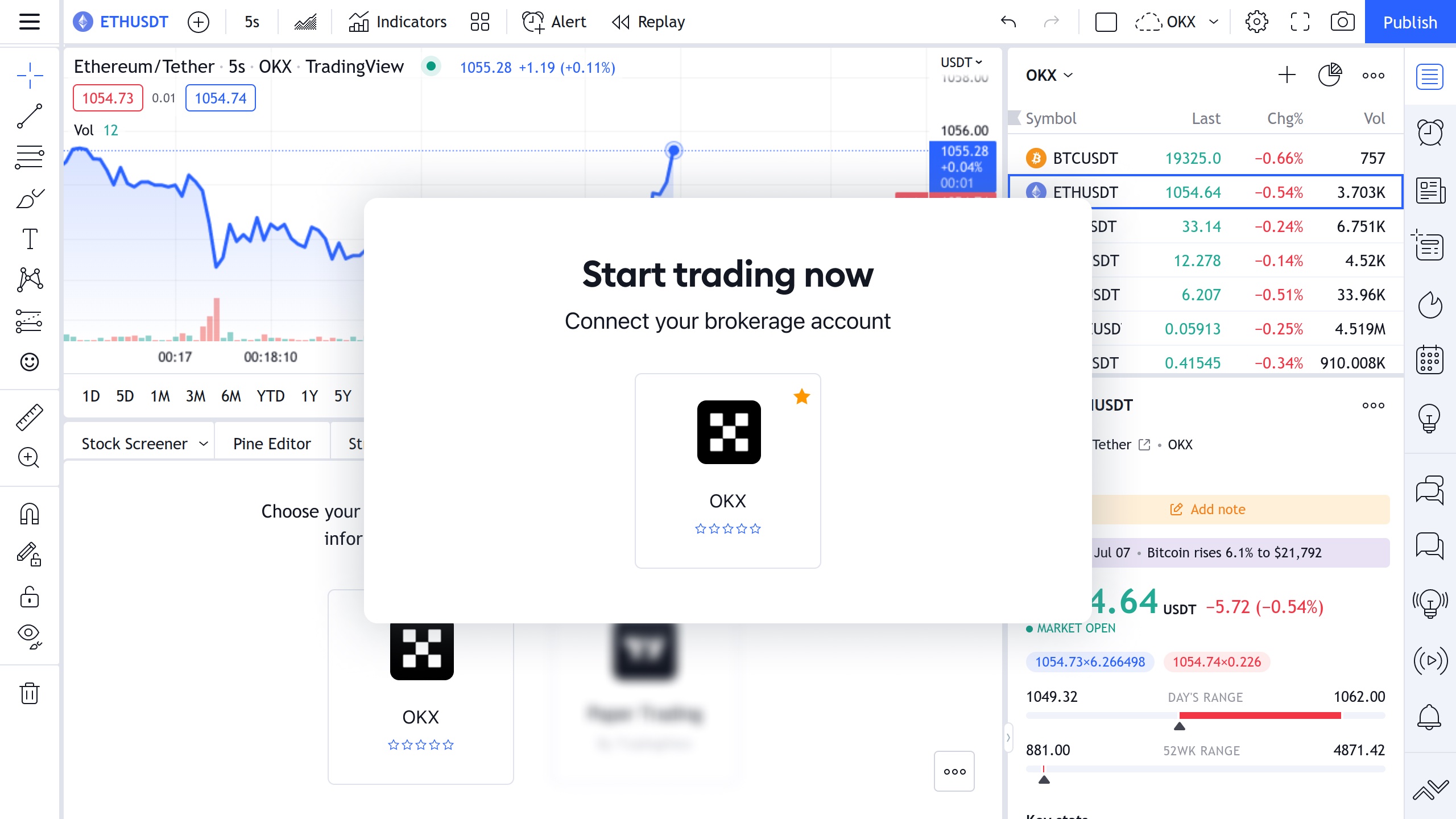 tradingview supported crypto exchanges