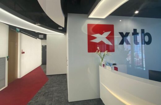 XTB office lobby