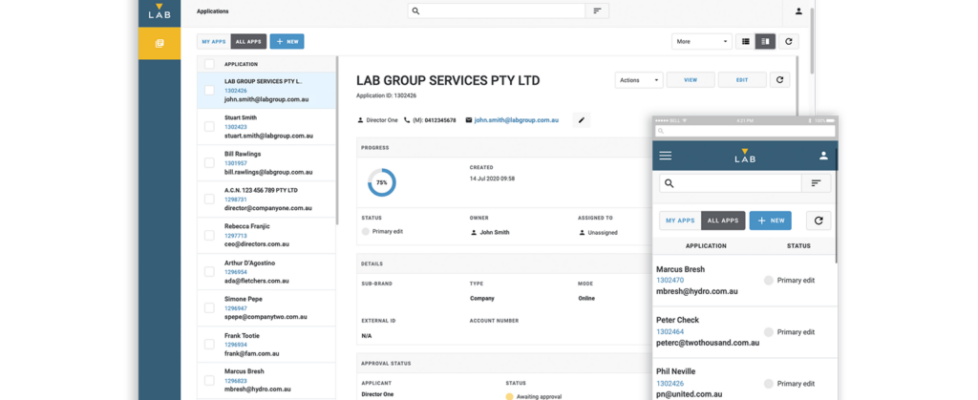 LAB Group client onboarding manager