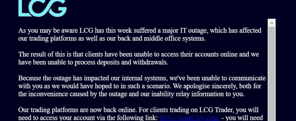 LCG outage June 2023