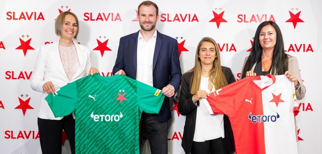 eToro becomes main partner of SK Slavia Prague - eToro
