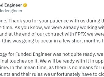 Funded Engineer tweet to clients