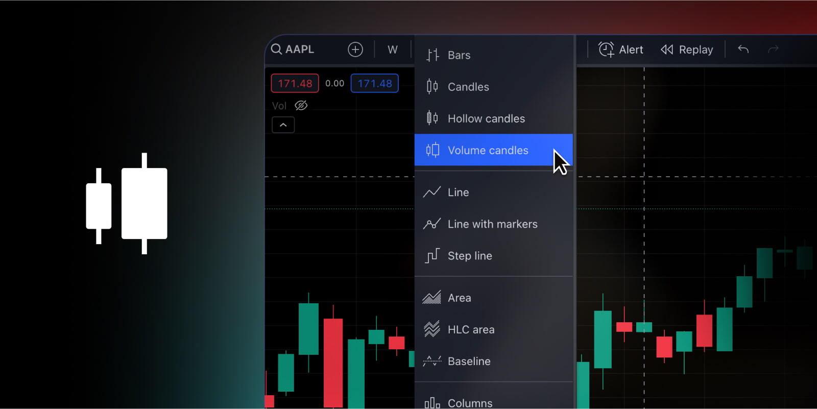 TradingView expands range of chart types with addition of Volume