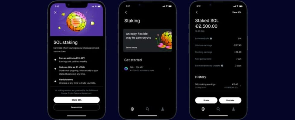 Robinhood SOL-Staking-in-Europe