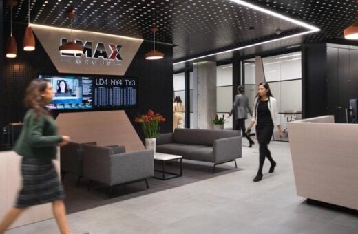 LMAX office lobby