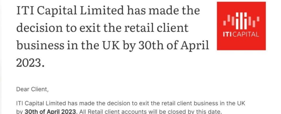 ITI Capital exit retail business