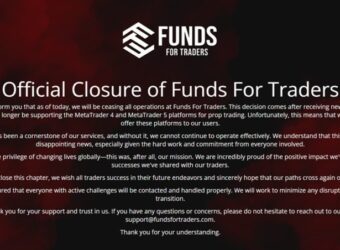 Prop firm Funds for Traders shut down