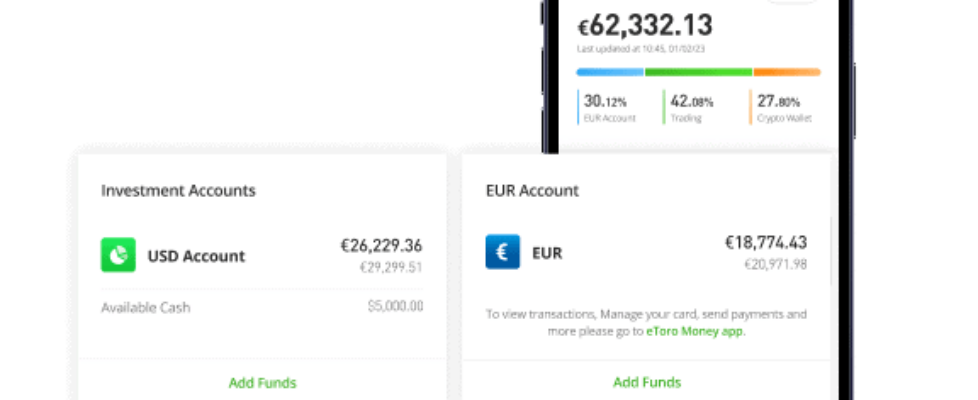 eToro GBP EUR funded trades