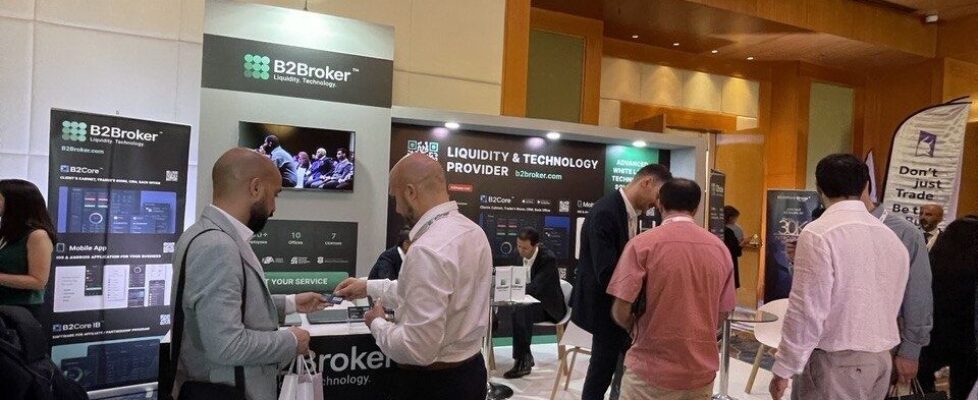 B2Broker expo booth