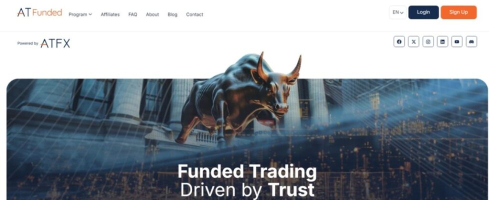 ATFunded prop trading ATFX