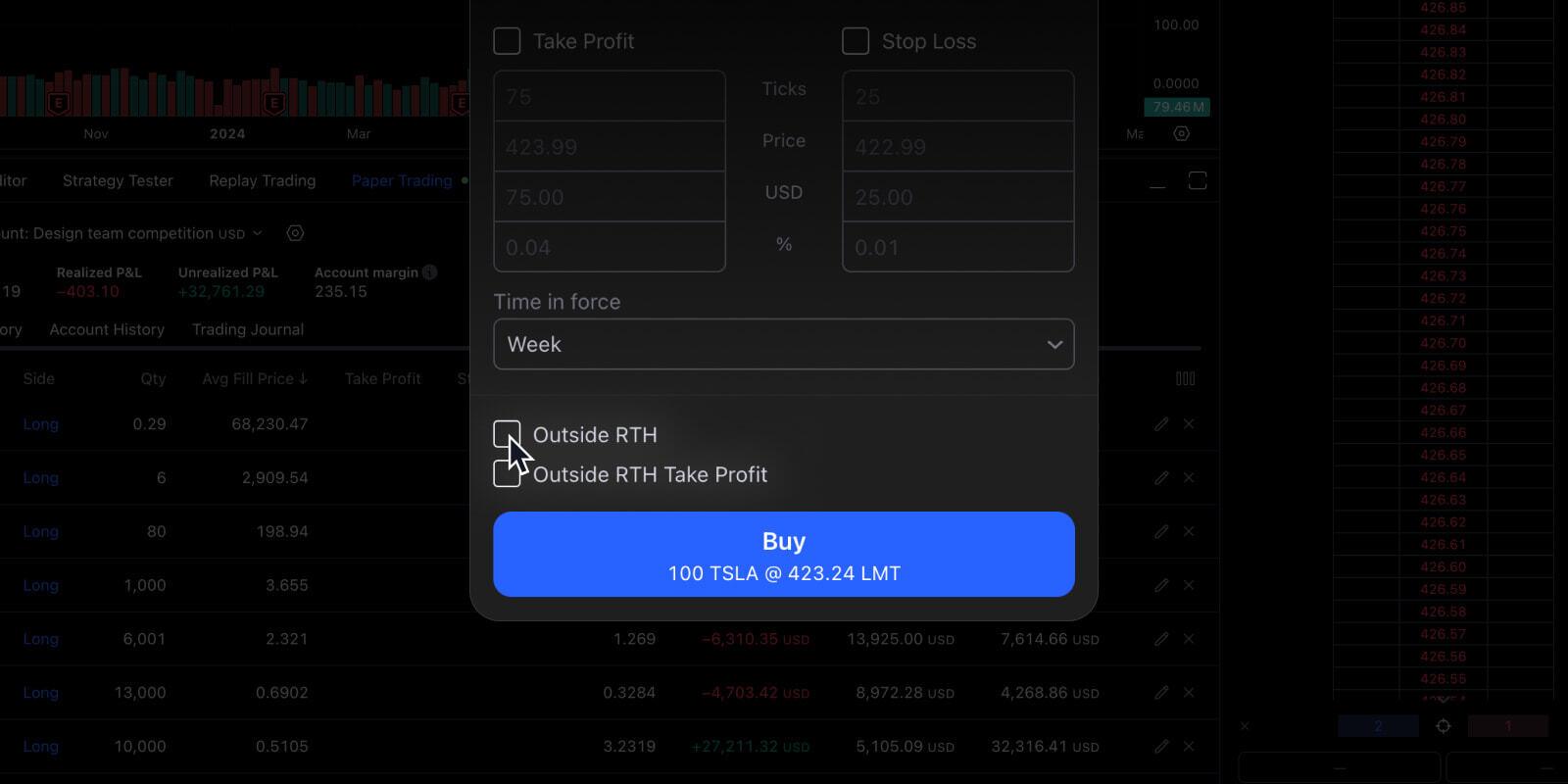 TradingView enhances Paper Trading tool by implementing extended market  hours - FX News Group