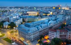 Bucharest,City,At,Night.,Romania