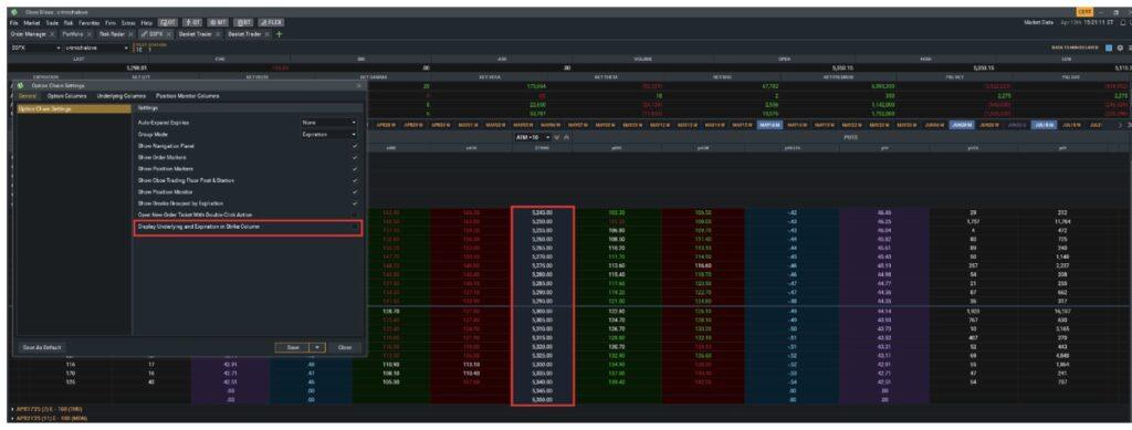 option chain
