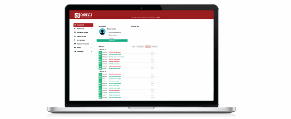 Direct Trading Platform Interface