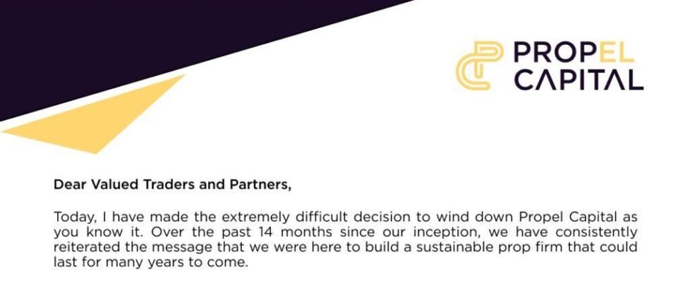 Propel Capital shut