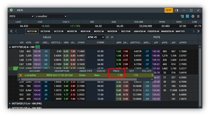 25 14 Option Chain