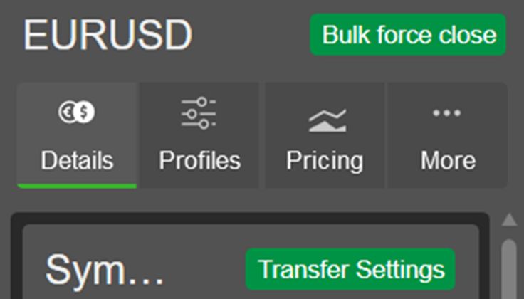 cTrader Admin redesigned symbol layout 2