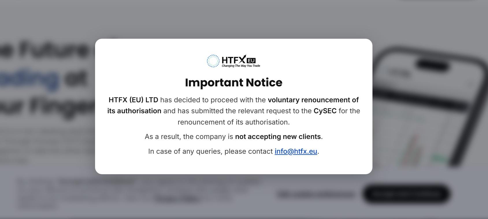 HTFX CySEC license