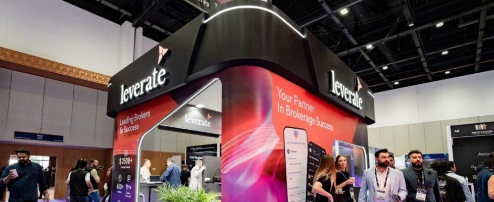 Leverate expo booth