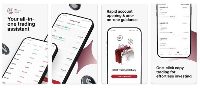 EBC Financial trading app