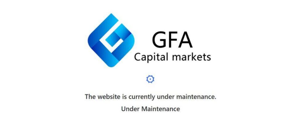 GFA Capital Markets website under maintenance