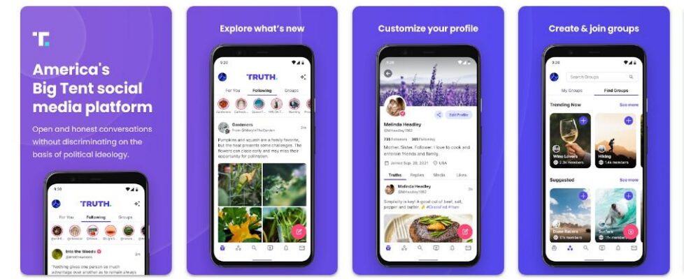 Truth Social app