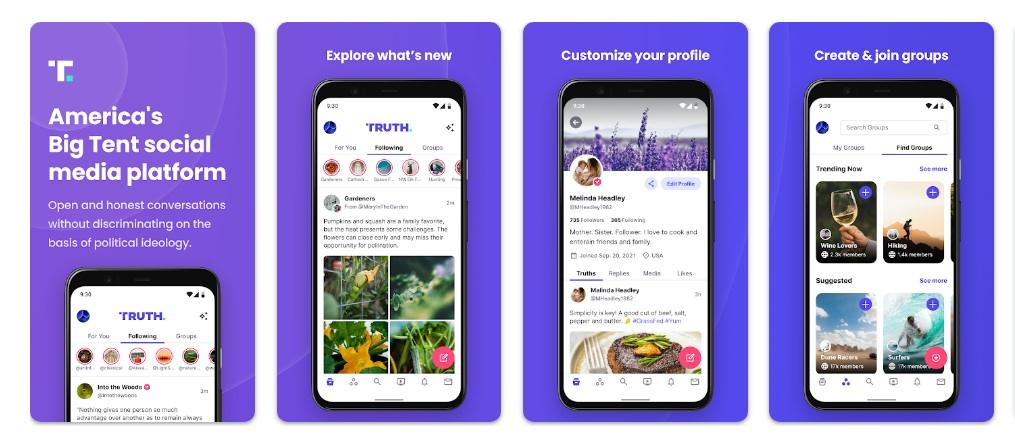 Truth Social app