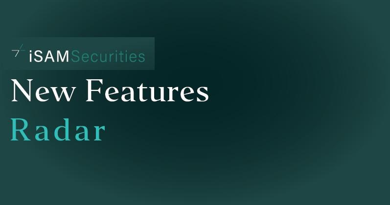 iSAM new features Radar
